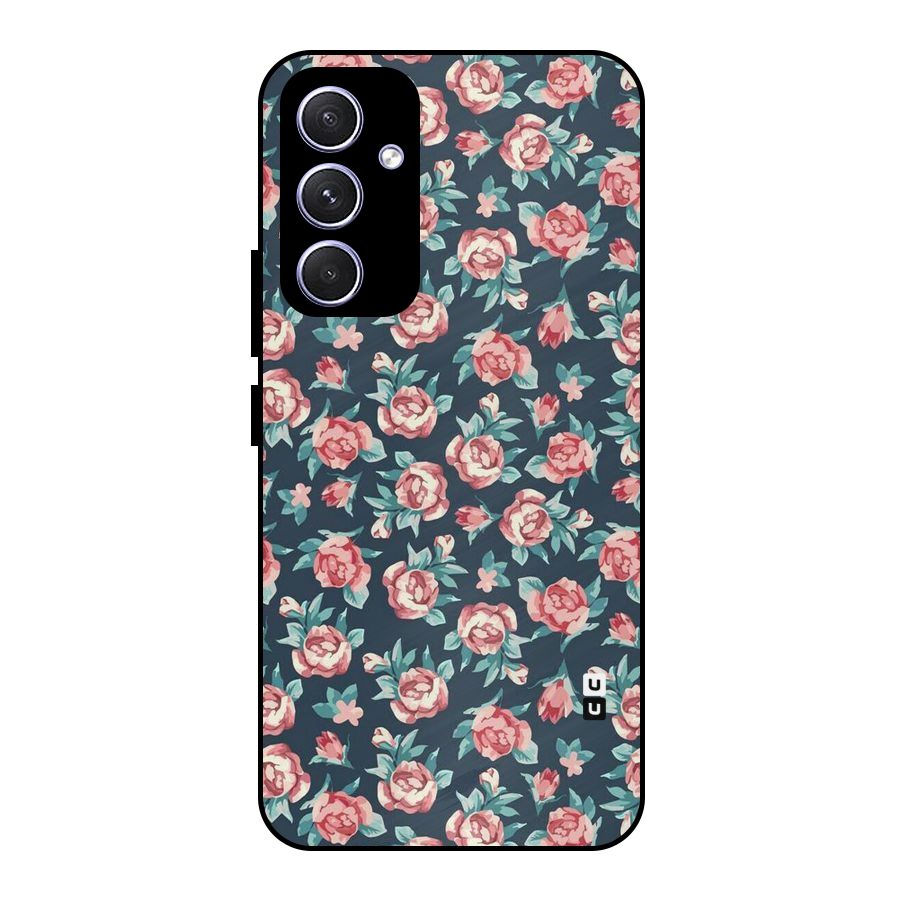All Art Bloom Metal Back Case for Galaxy A54