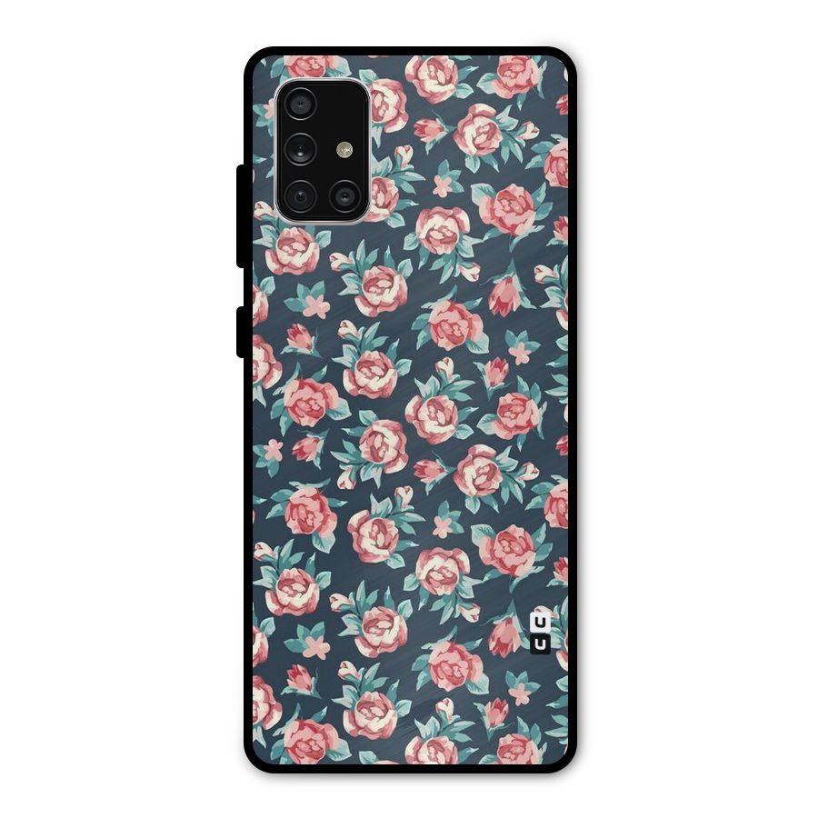 All Art Bloom Metal Back Case for Galaxy A71