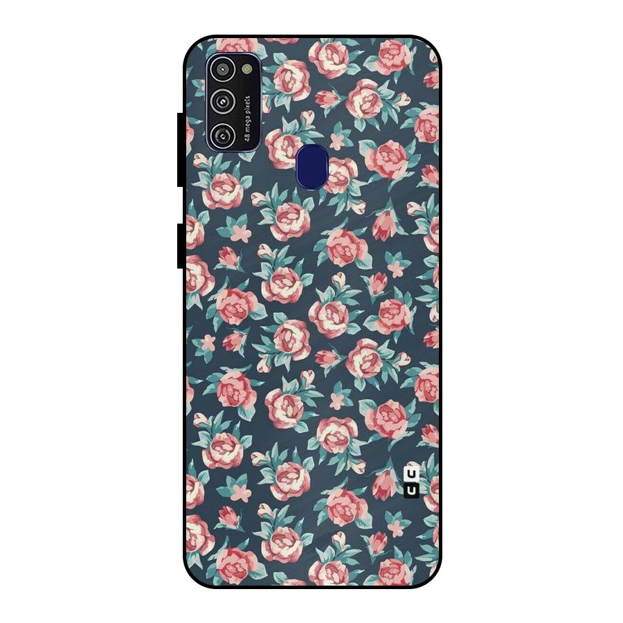 All Art Bloom Metal Back Case for Galaxy M30s
