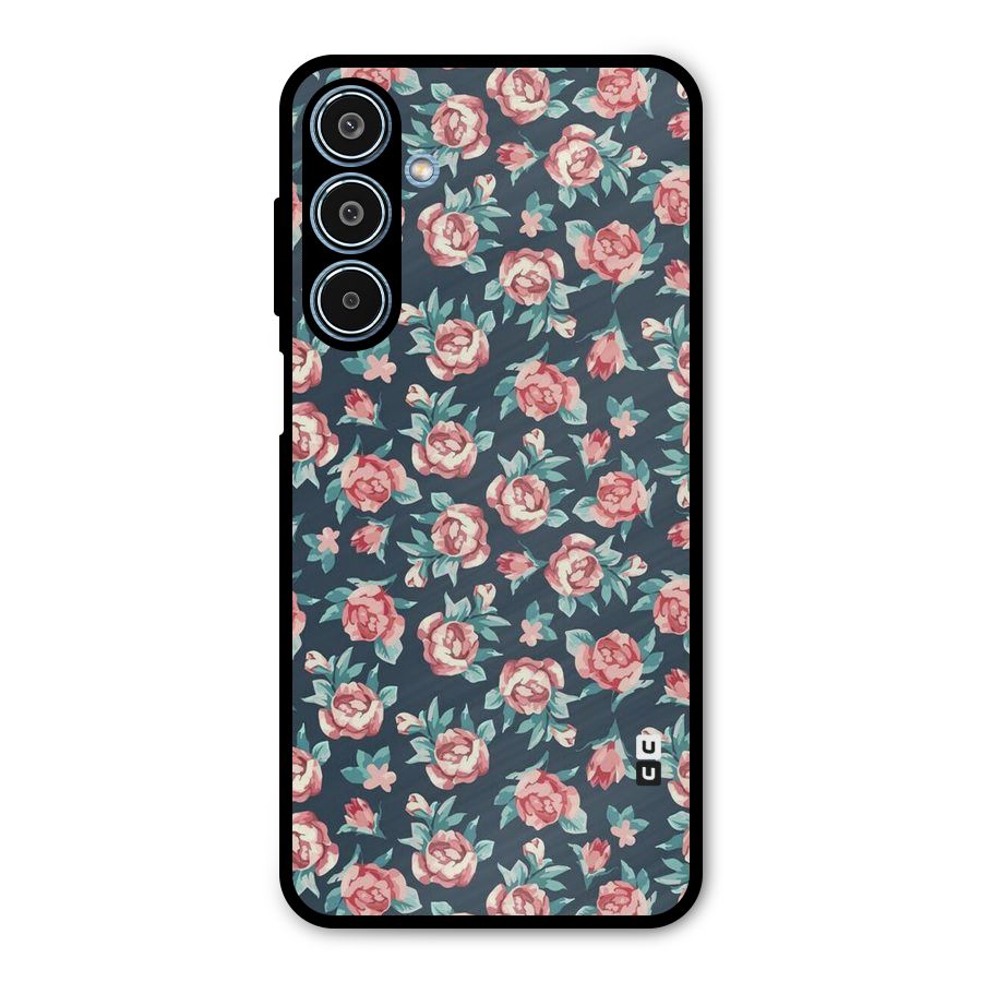 All Art Bloom Metal Back Case for Galaxy M35