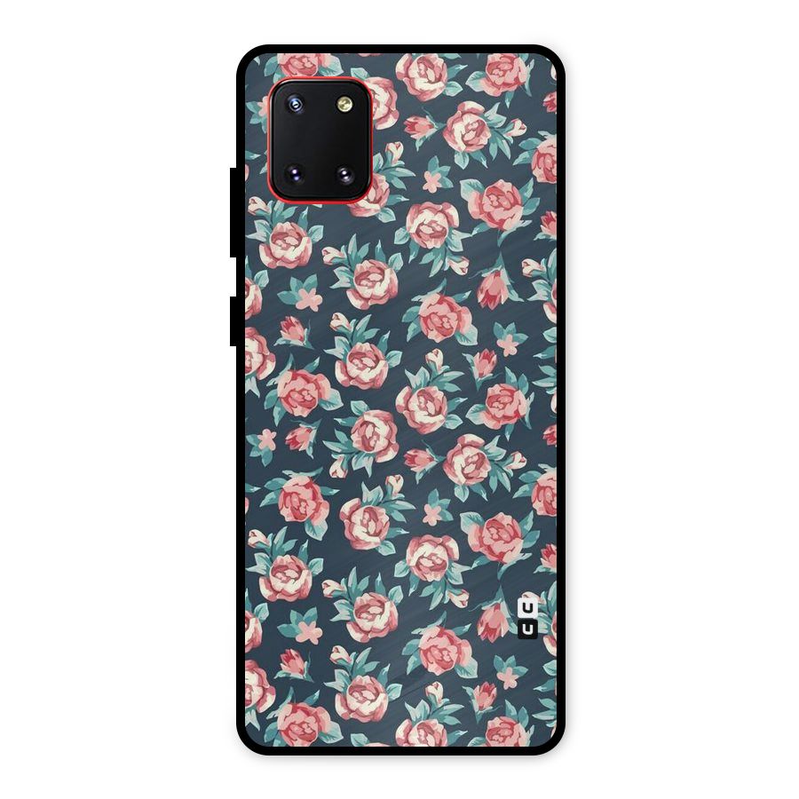 All Art Bloom Metal Back Case for Galaxy Note 10 Lite