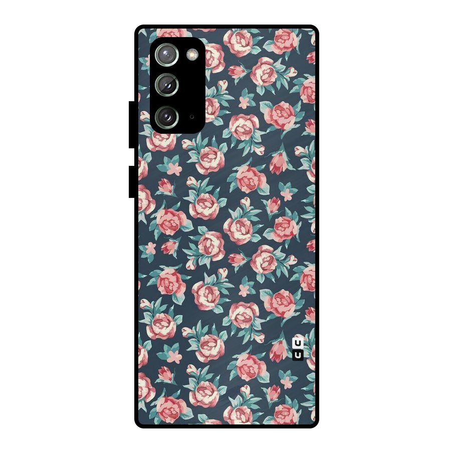All Art Bloom Metal Back Case for Galaxy Note 20