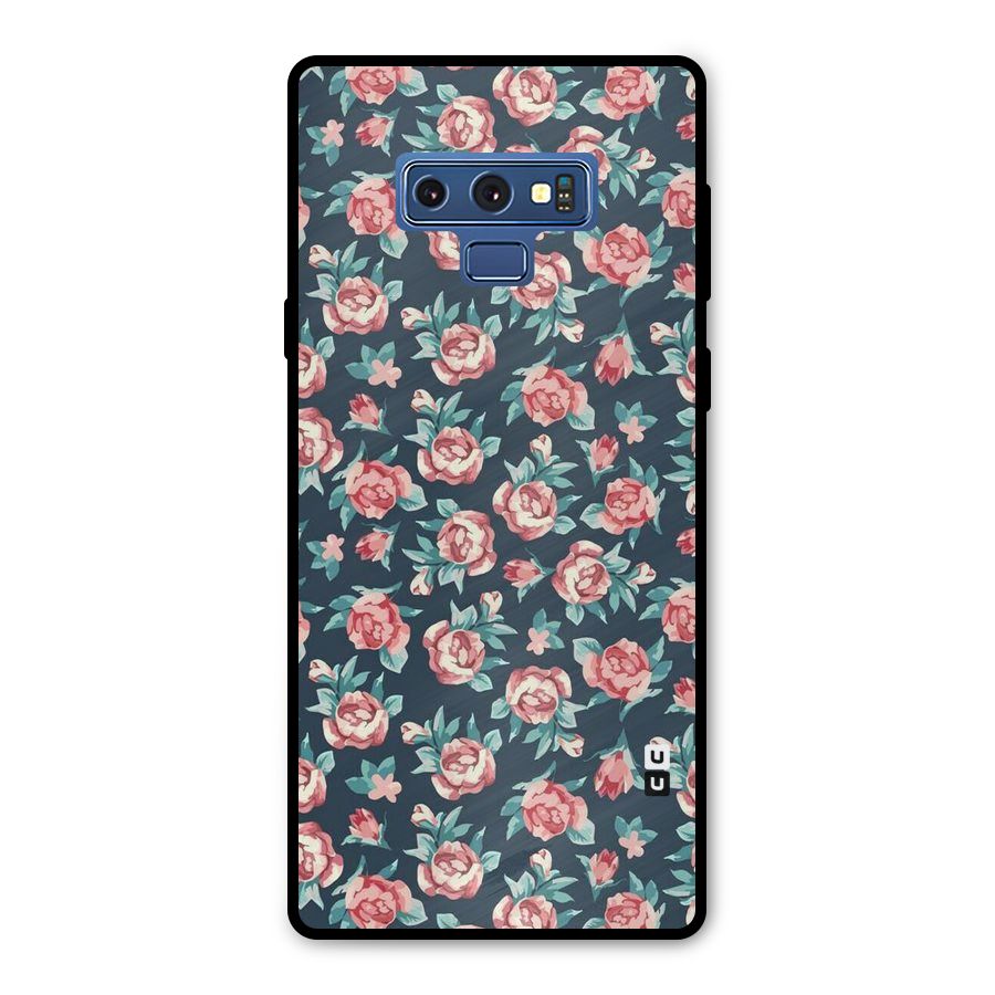 All Art Bloom Metal Back Case for Galaxy Note 9