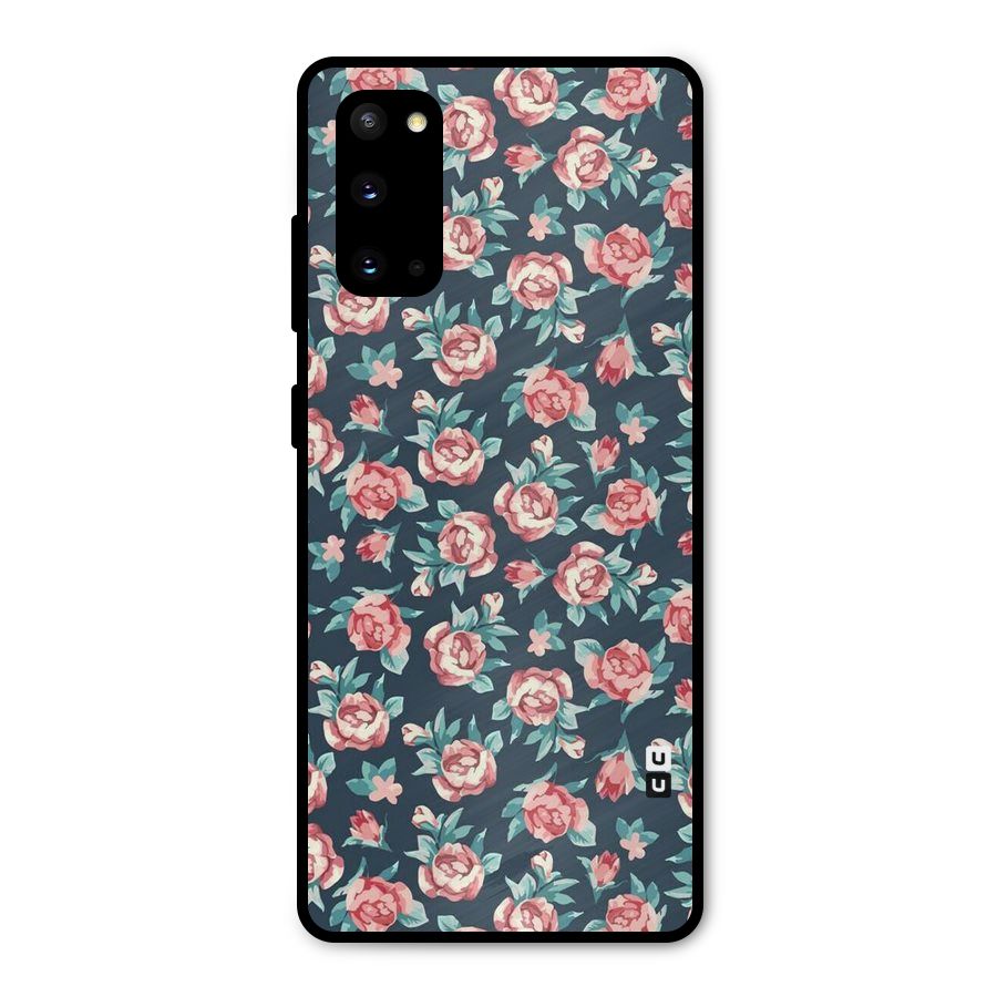 All Art Bloom Metal Back Case for Galaxy S20