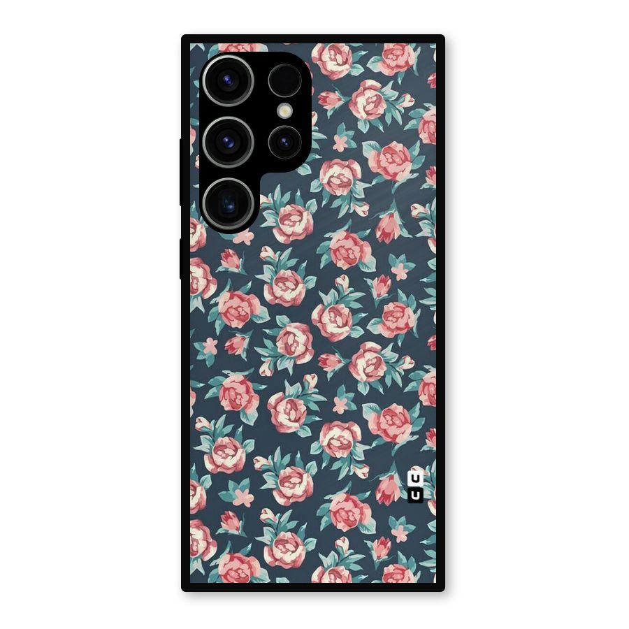 All Art Bloom Metal Back Case for Galaxy S23 Ultra