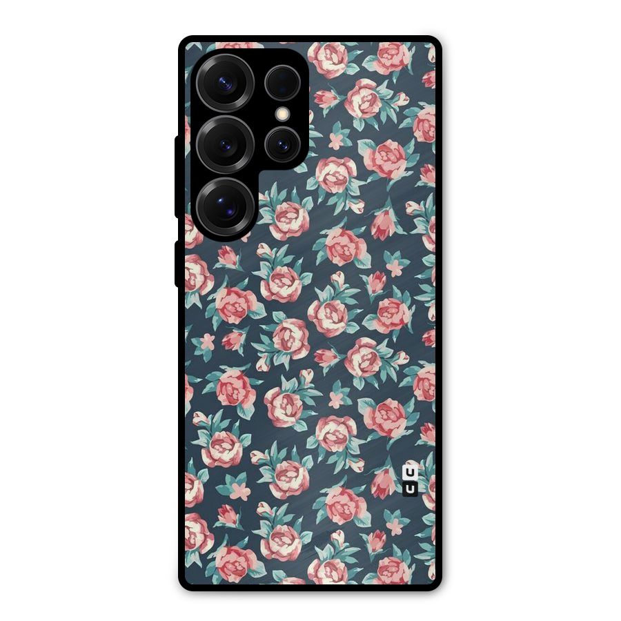 All Art Bloom Metal Back Case for Galaxy S25 Ultra