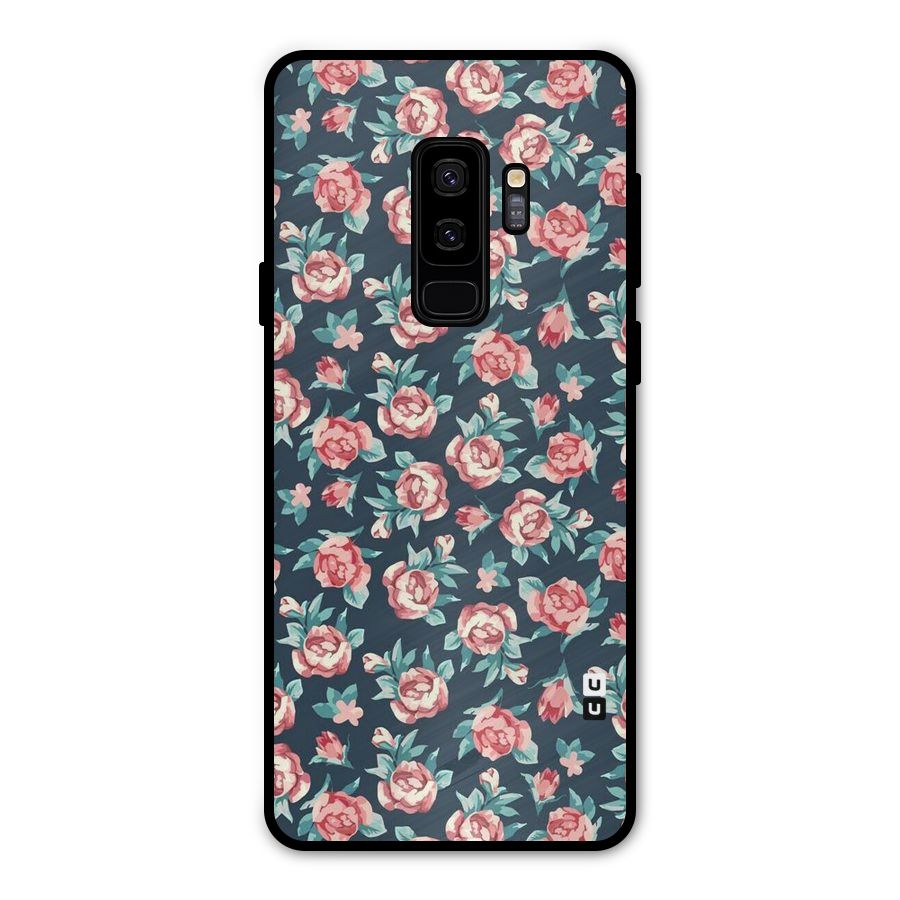 All Art Bloom Metal Back Case for Galaxy S9 Plus