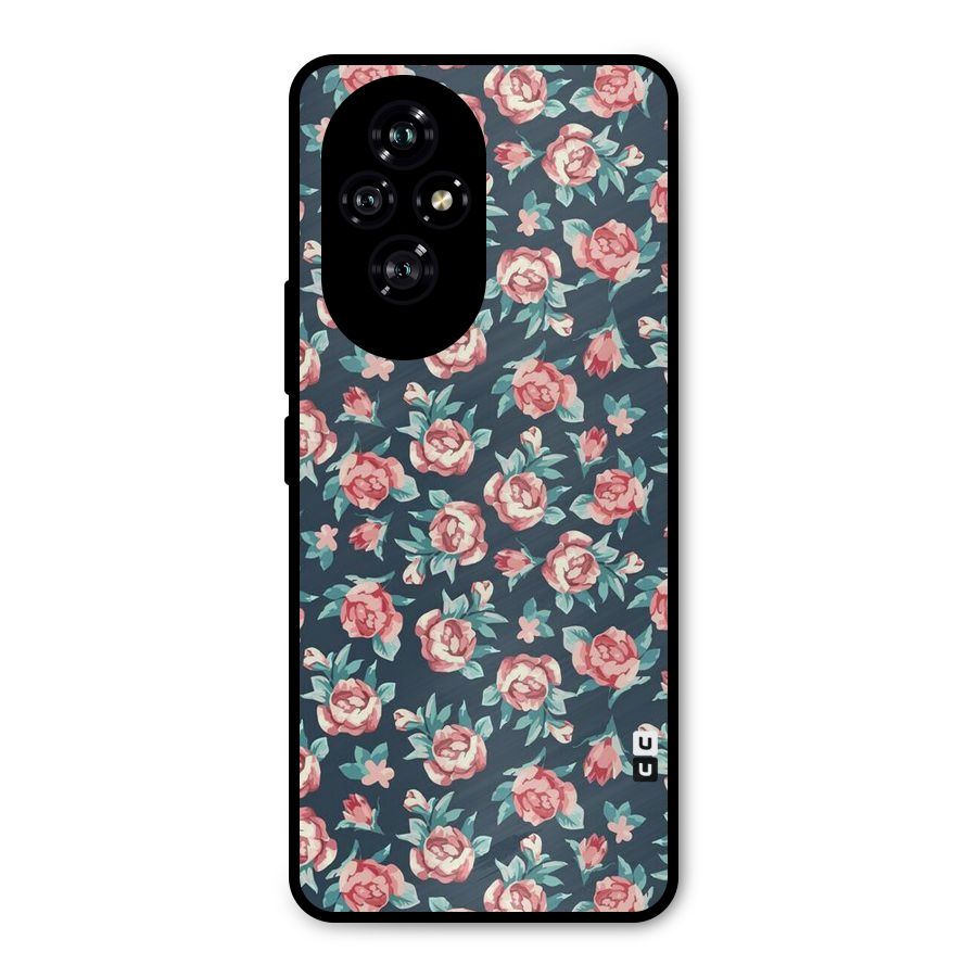 All Art Bloom Metal Back Case for Honor 200