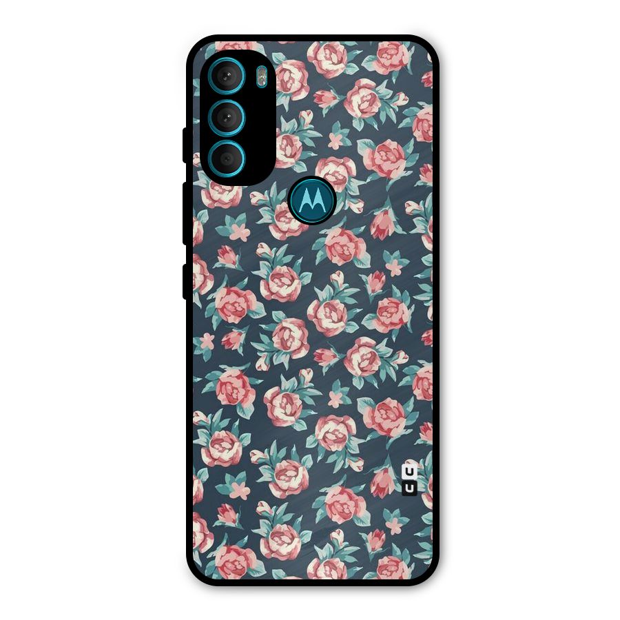 All Art Bloom Metal Back Case for Moto G71 5G