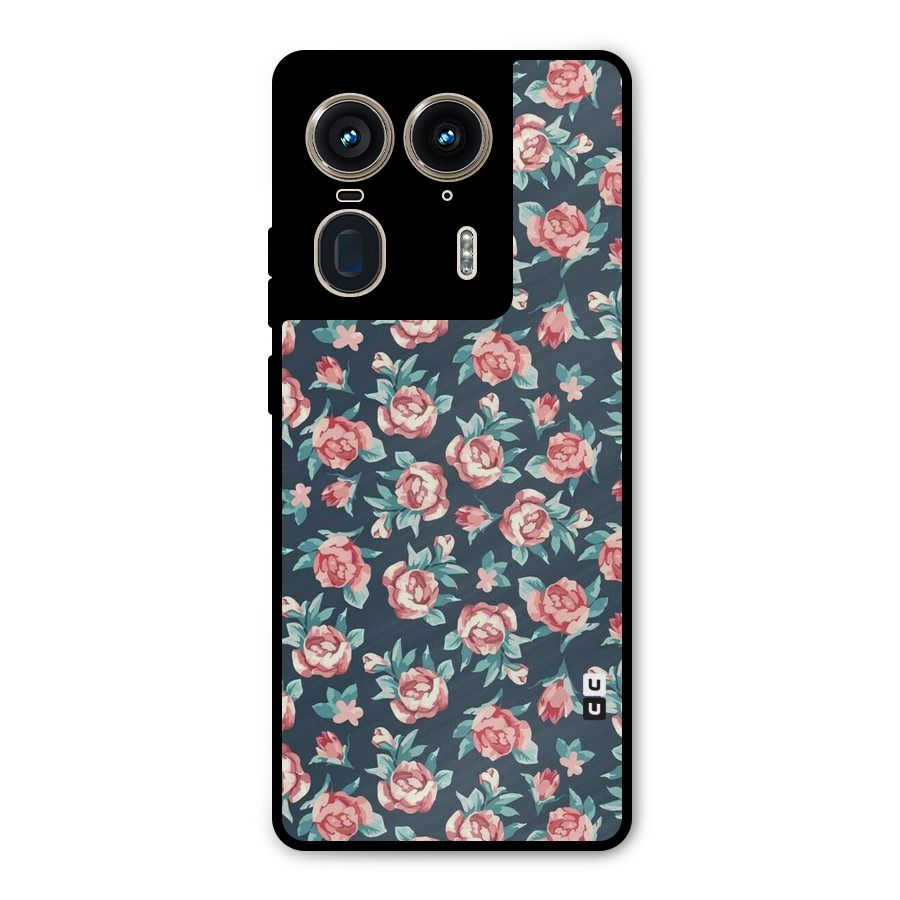 All Art Bloom Metal Back Case for Motorola Edge 50 Ultra