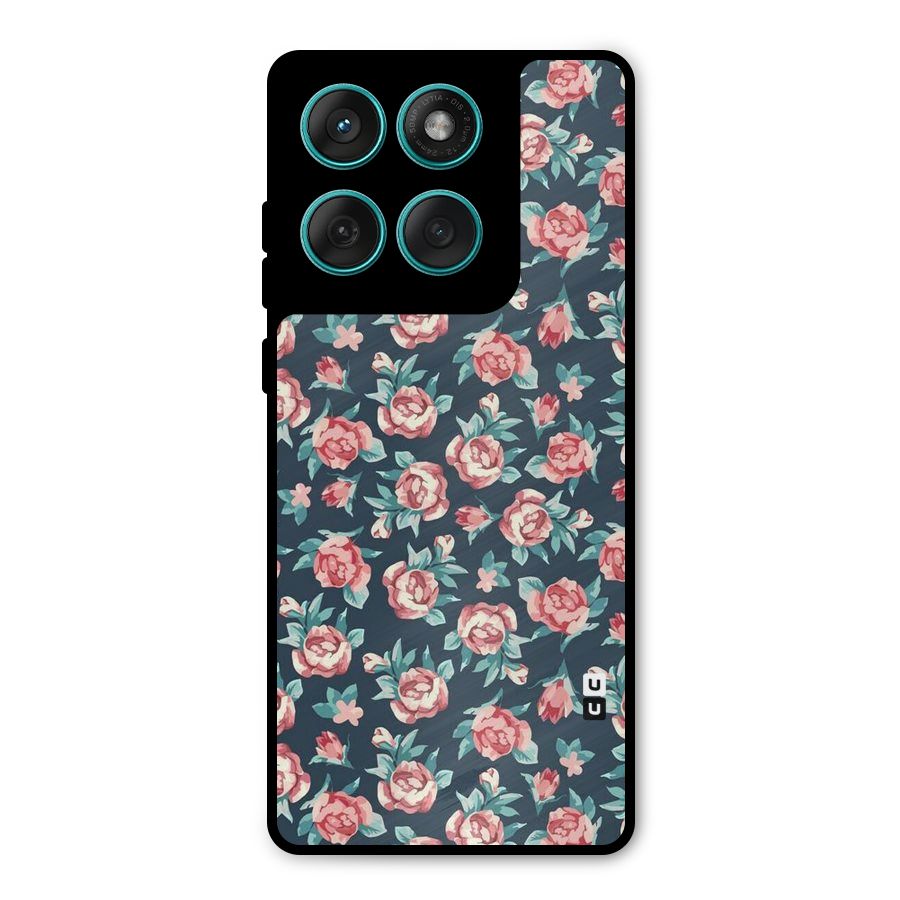 All Art Bloom Metal Back Case for Motorola Edge 60 Fusion