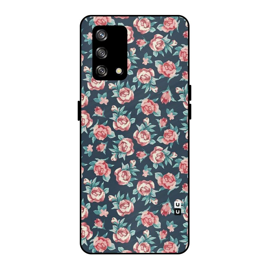 All Art Bloom Metal Back Case for Oppo F19