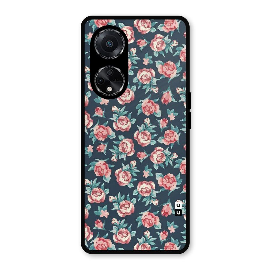 All Art Bloom Metal Back Case for Oppo F23