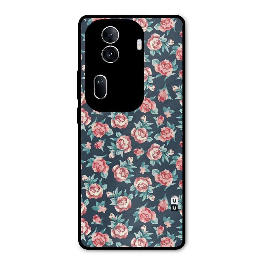 All Art Bloom Metal Back Case for Oppo Reno11 Pro 5G