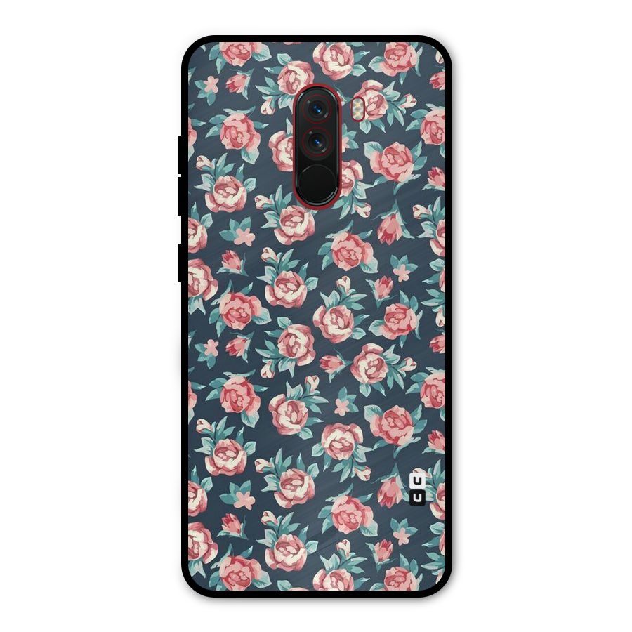 All Art Bloom Metal Back Case for Poco F1