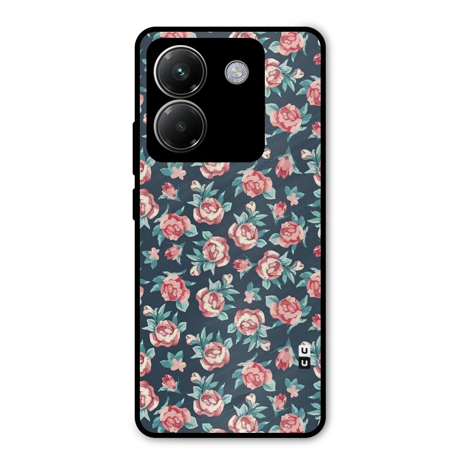 All Art Bloom Metal Back Case for Poco M7 Pro 5G
