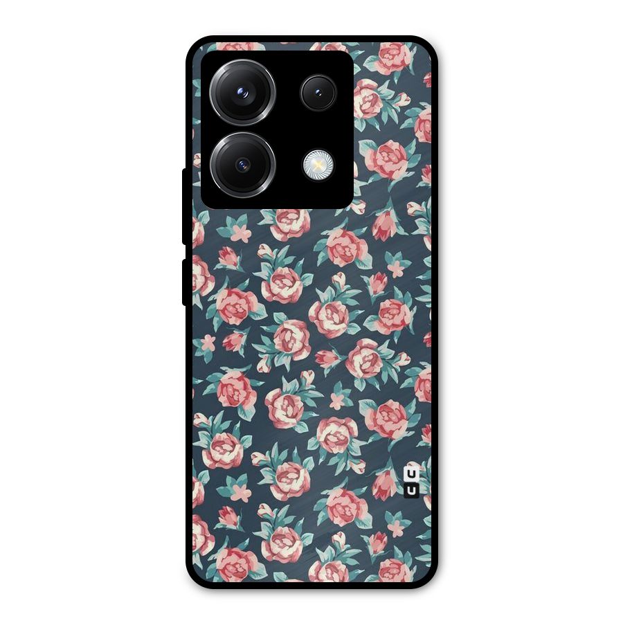 All Art Bloom Metal Back Case for Poco X6