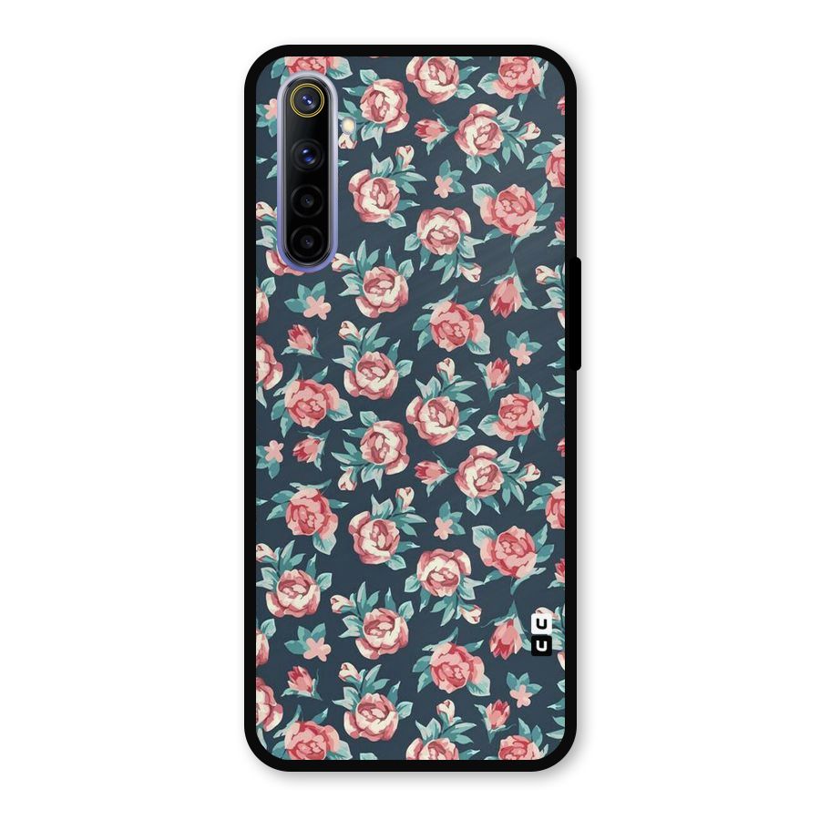 All Art Bloom Metal Back Case for Realme 6i
