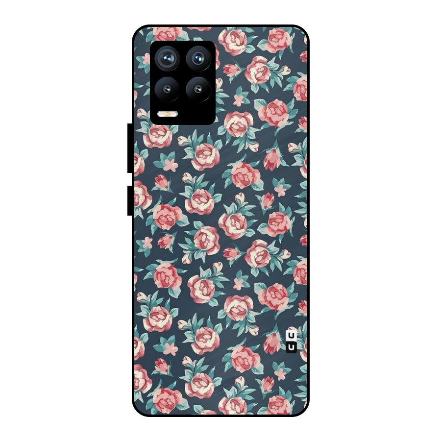 All Art Bloom Metal Back Case for Realme 8 Pro