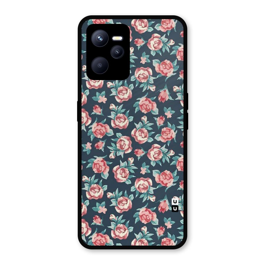 All Art Bloom Metal Back Case for Realme C35