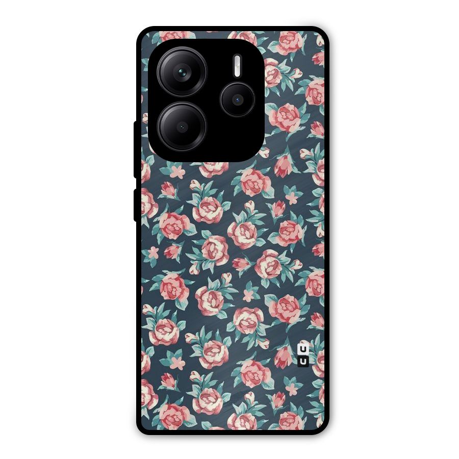All Art Bloom Metal Back Case for Redmi Note 14 5G