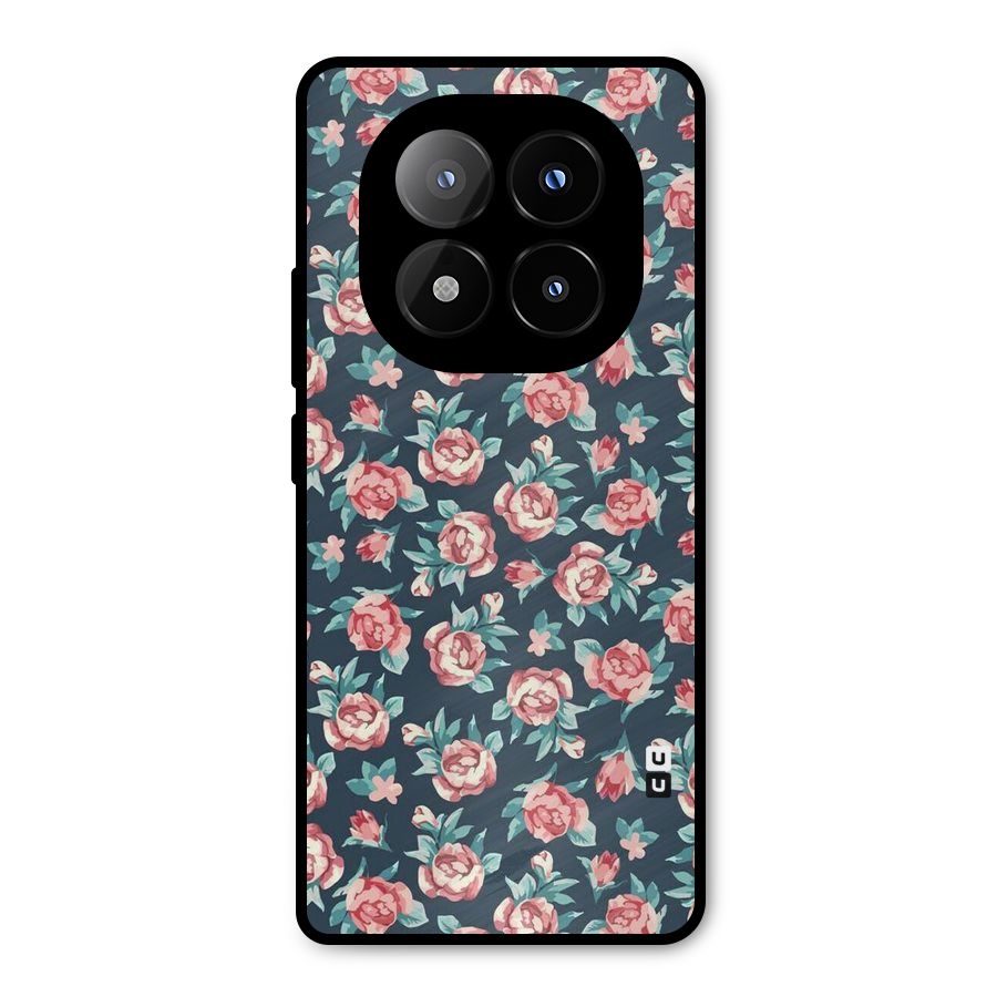 All Art Bloom Metal Back Case for Redmi Note 14 Pro Plus 5G
