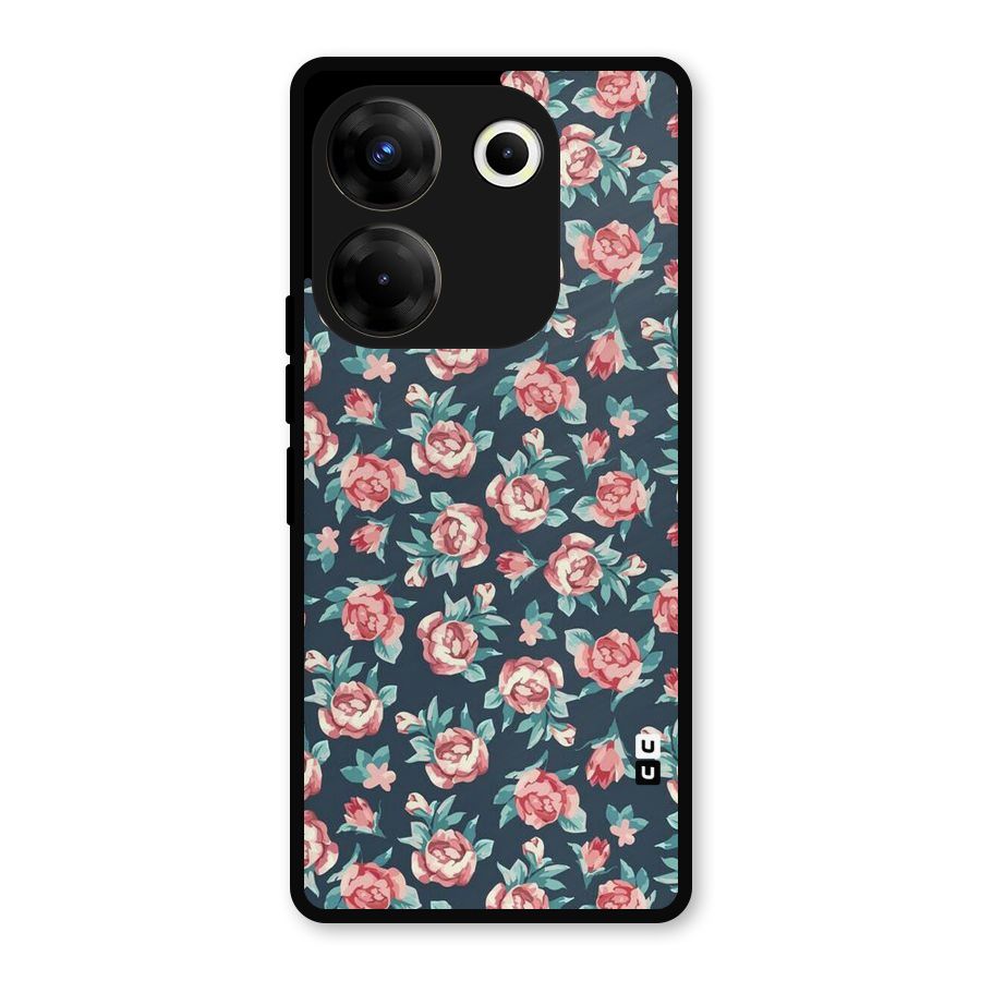 All Art Bloom Metal Back Case for Tecno Camon 20 Pro