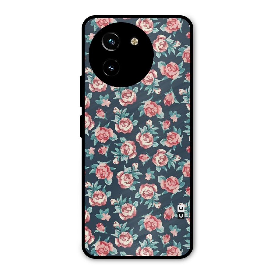 All Art Bloom Metal Back Case for Vivo T3x