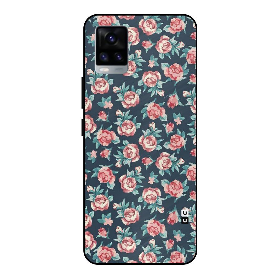 All Art Bloom Metal Back Case for Vivo V20