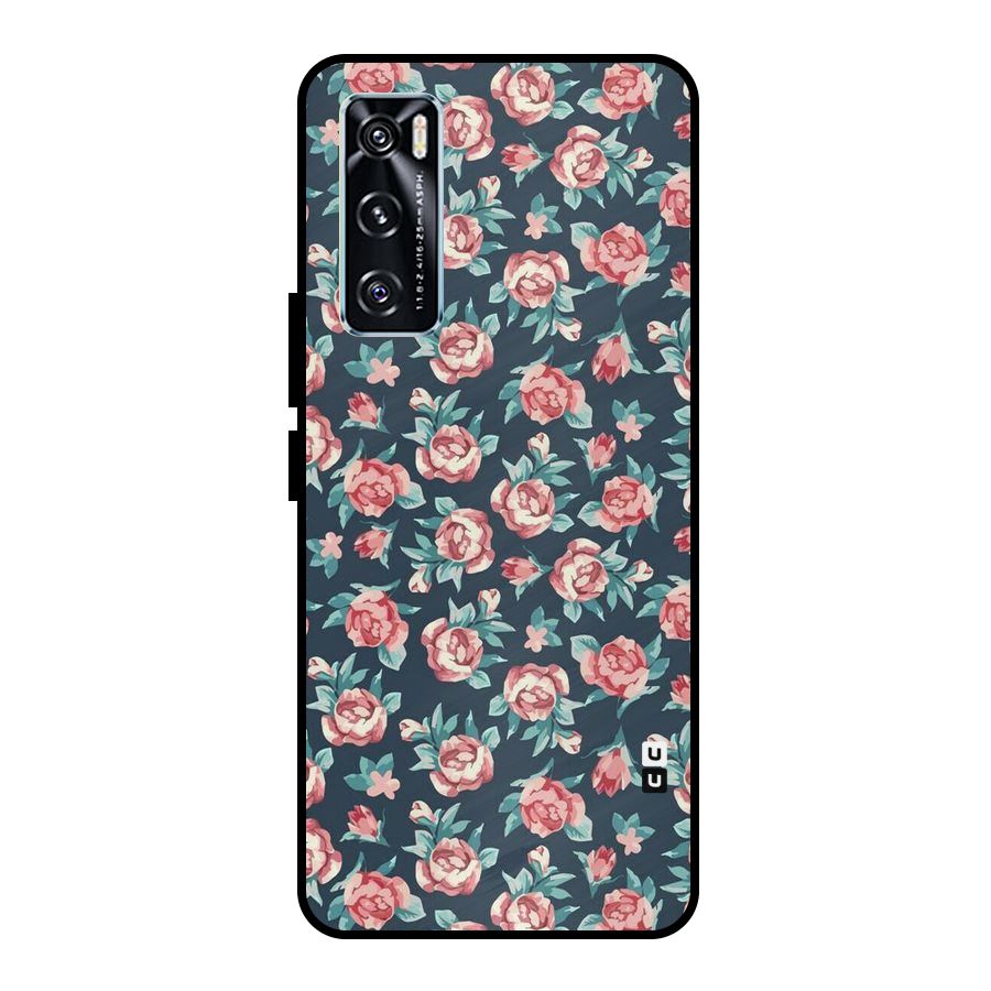 All Art Bloom Metal Back Case for Vivo V20 SE