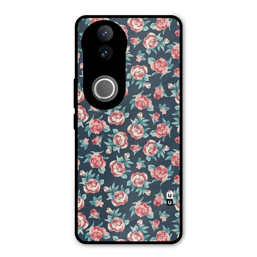All Art Bloom Metal Back Case for Vivo V50e