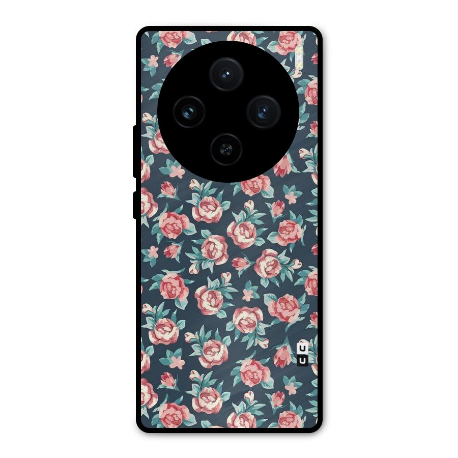 All Art Bloom Metal Back Case for Vivo X100