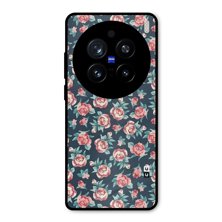All Art Bloom Metal Back Case for Vivo X200 Pro