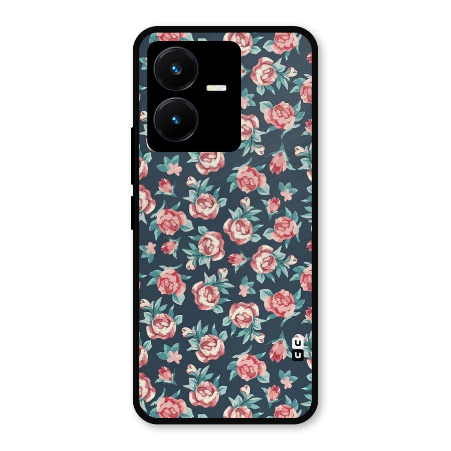 All Art Bloom Metal Back Case for Vivo Y22