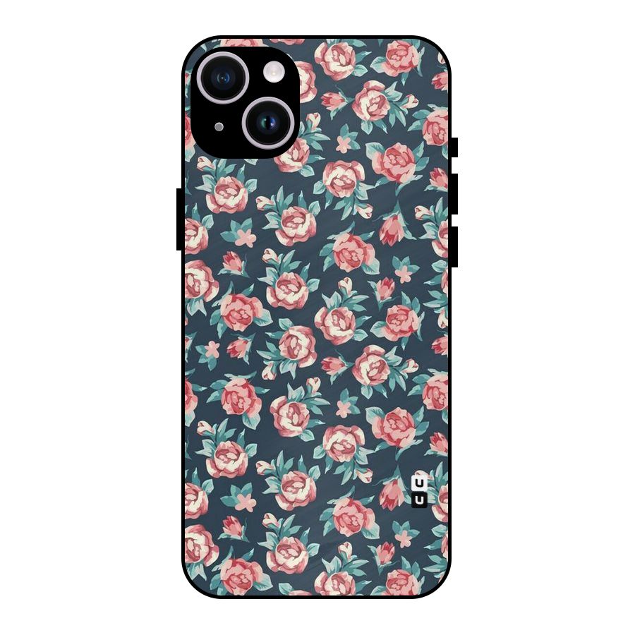 All Art Bloom Metal Back Case for iPhone 14 Plus