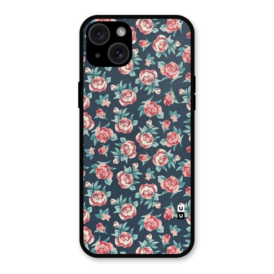 All Art Bloom Metal Back Case for iPhone 15 Plus