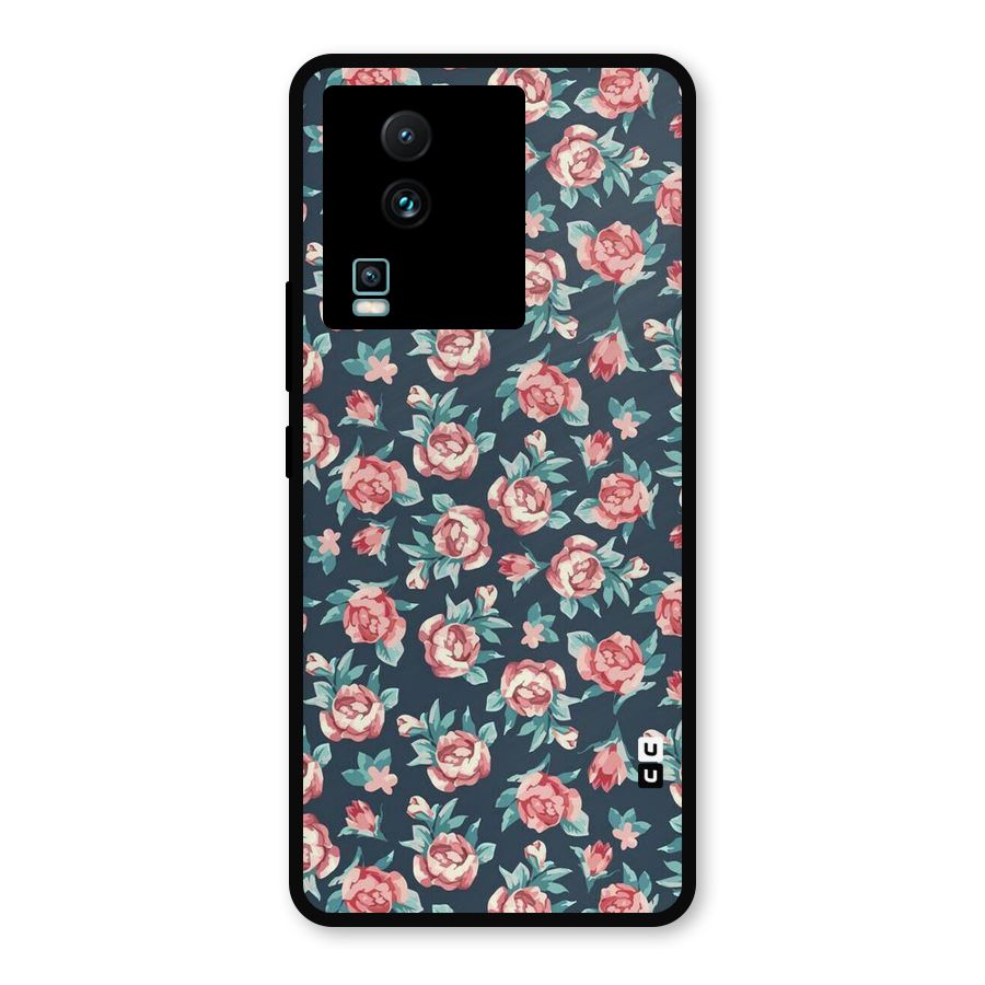 All Art Bloom Metal Back Case for iQOO Neo 7 Pro