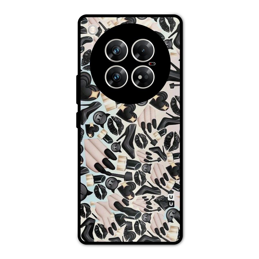 All Black Love Metal Back Case for Infinix Zero 40 5G