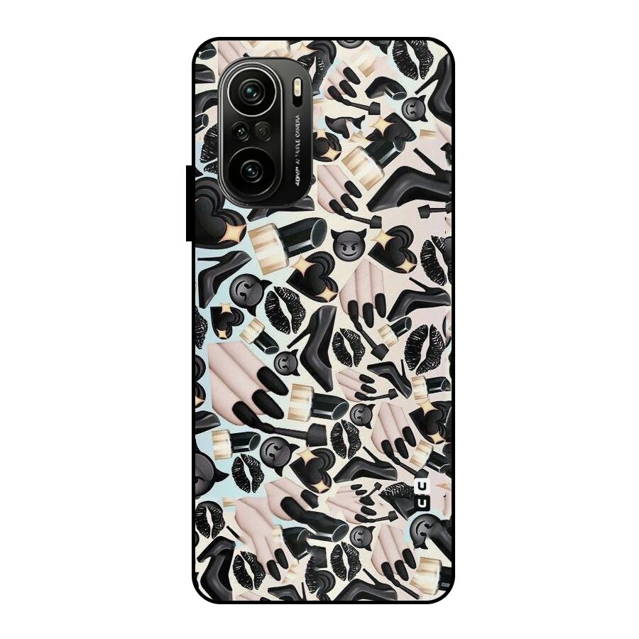All Black Love Metal Back Case for Mi 11X Pro