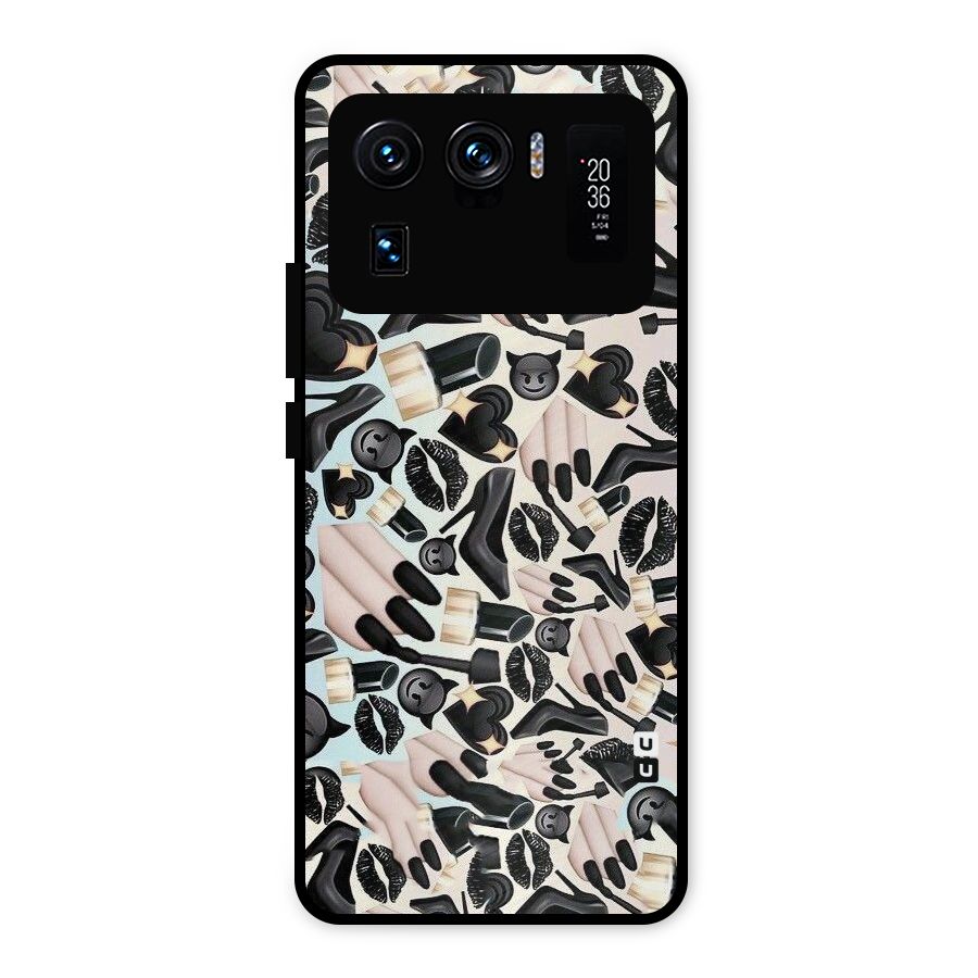 All Black Love Metal Back Case for Mi 11 Ultra