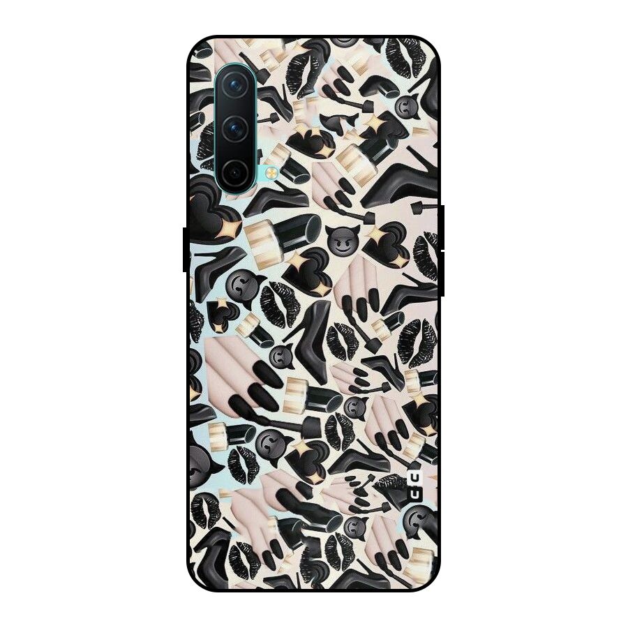 All Black Love Metal Back Case for OnePlus Nord CE 5G