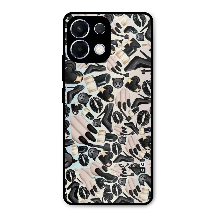 All Black Love Metal Back Case for Oppo K13