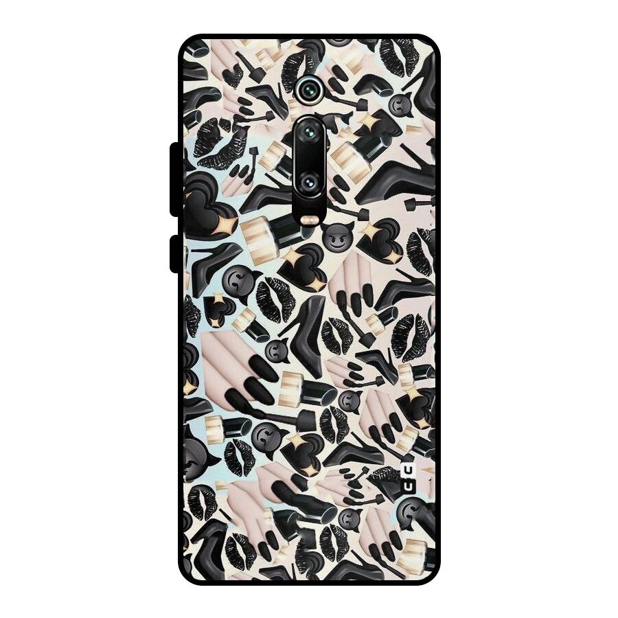 All Black Love Metal Back Case for Redmi K20 Pro