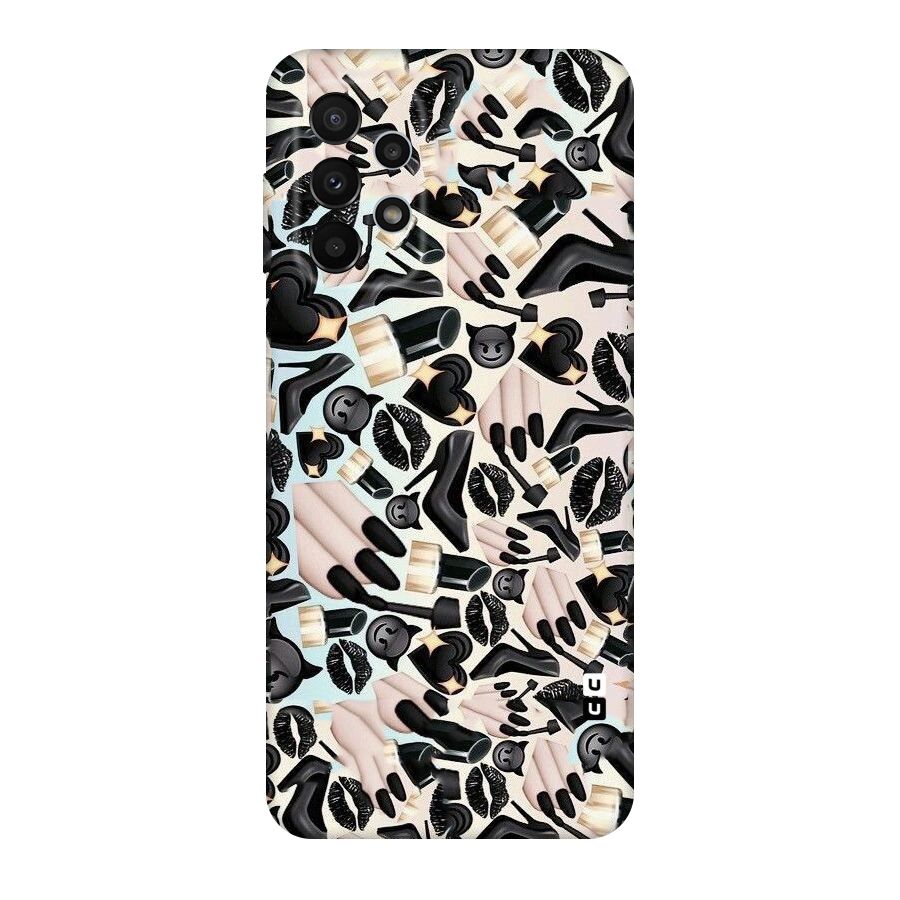 All Black Love Original Polycarbonate Back Case for Galaxy A23