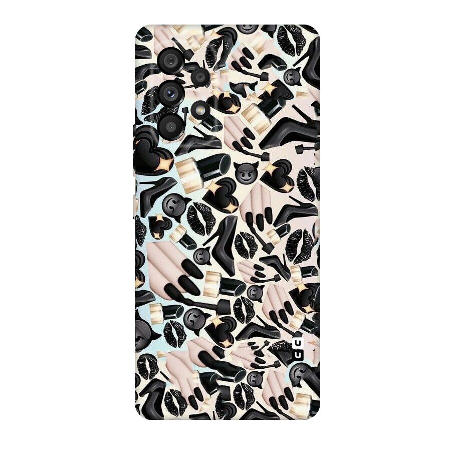 All Black Love Original Polycarbonate Back Case for Galaxy A53 5G