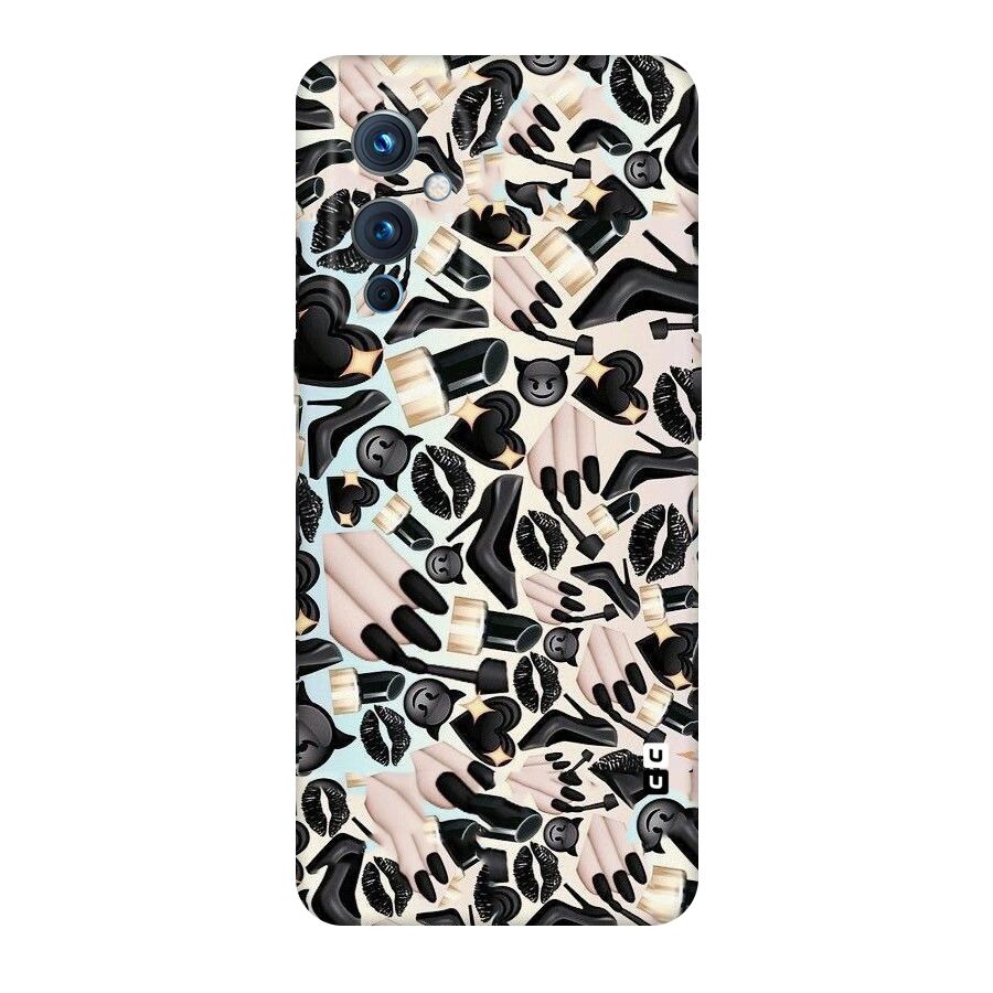 All Black Love Original Polycarbonate Back Case for OnePlus 9