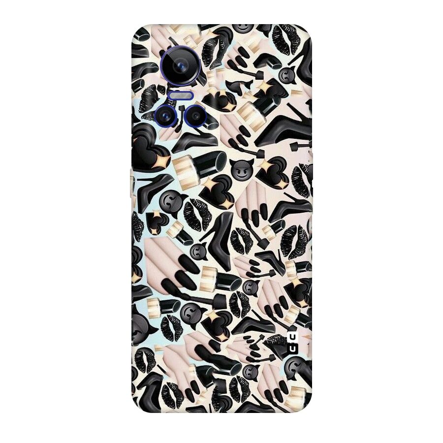 All Black Love Original Polycarbonate Back Case for Realme GT Neo 3