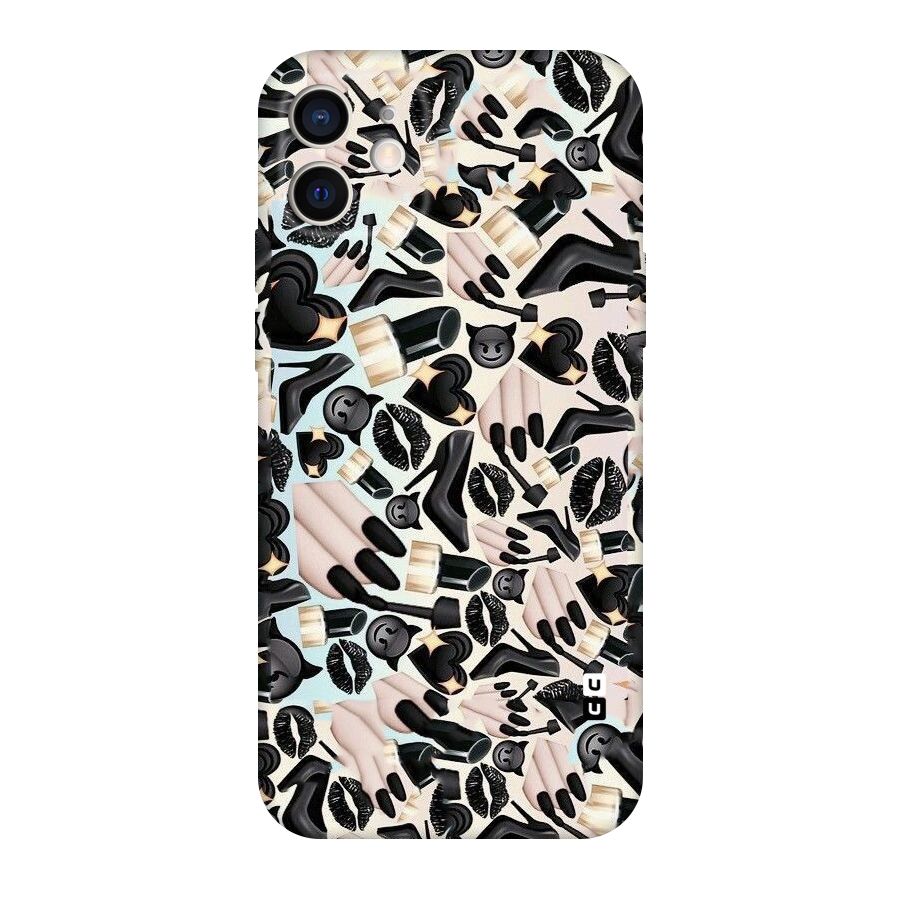 All Black Love Original Polycarbonate Back Case for iPhone 12