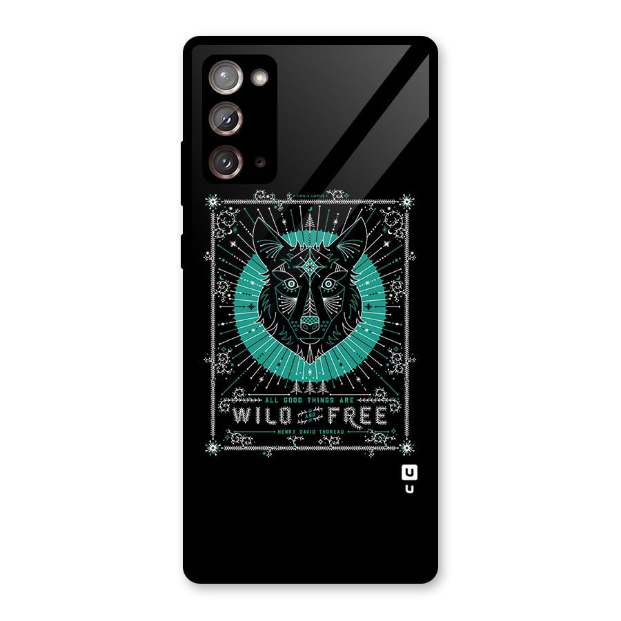 All Good Things Wild and Free Glass Back Case for Galaxy Note 20