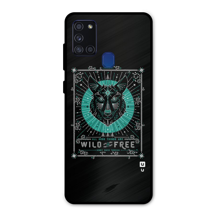 All Good Things Wild and Free Metal Back Case for Galaxy A21s